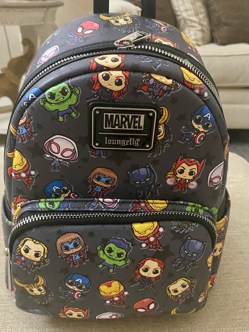Loungefly Marvel Avengers Chibi Mini Backpack Disney Parks New With Tags